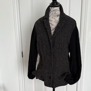 Marc Cain Elegant Black and Gray Women's Jacket